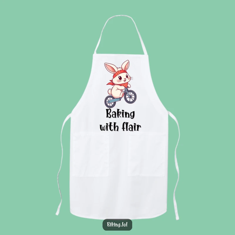 Funny Bunny Chef Apron - Hilarious Biker Kitchen Fun for Cool Cooks
