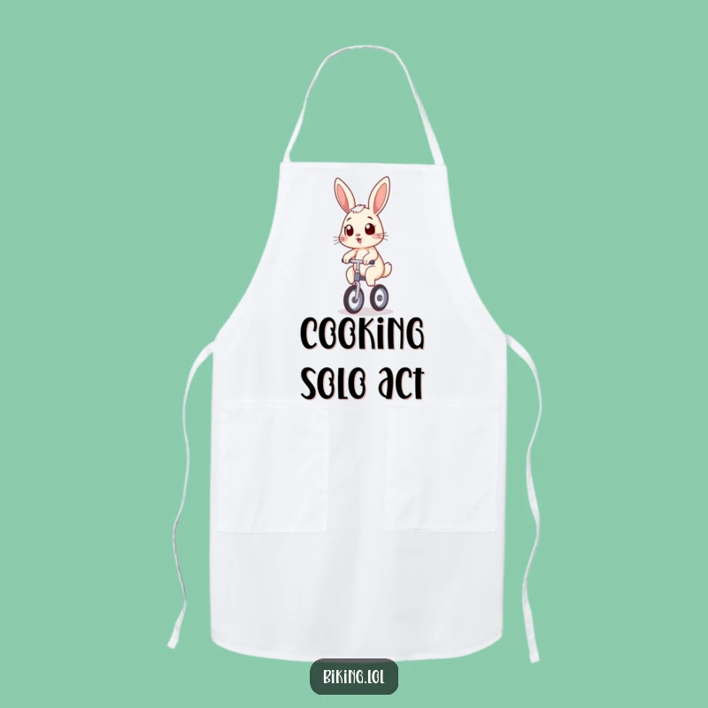 Funny Bunny Unicycle Apron: Kitchen Balance Master, Hilarious Funny Gift for Cooks