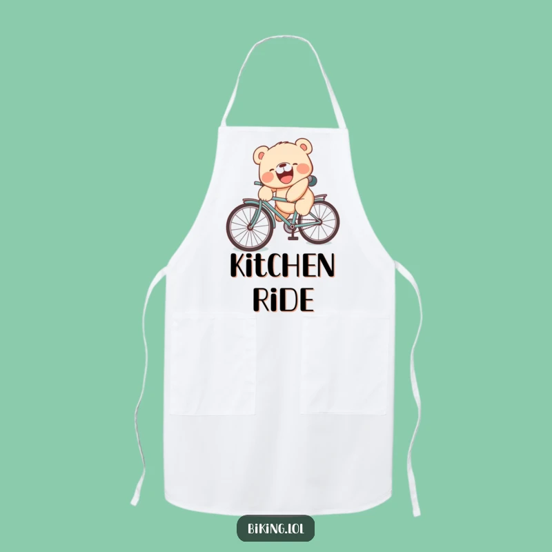 Funny Bear Cub Apron: Chef's Tumble - Hilarious Kitchen Wear, Perfect Funny Gift