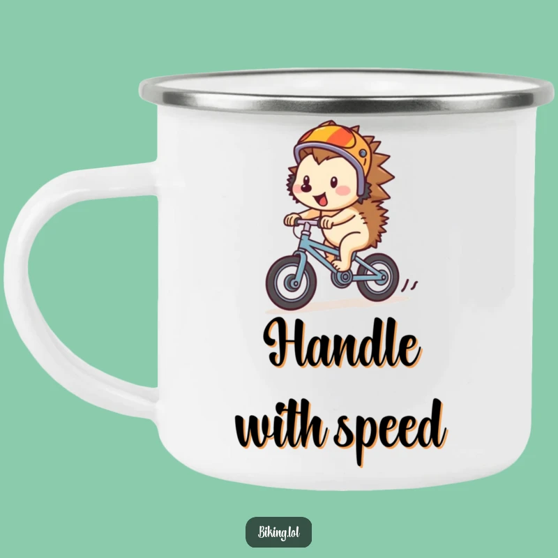 Funny Hedgehog Adventure Camping Mug - Durable & Hilarious Outdoor Gift