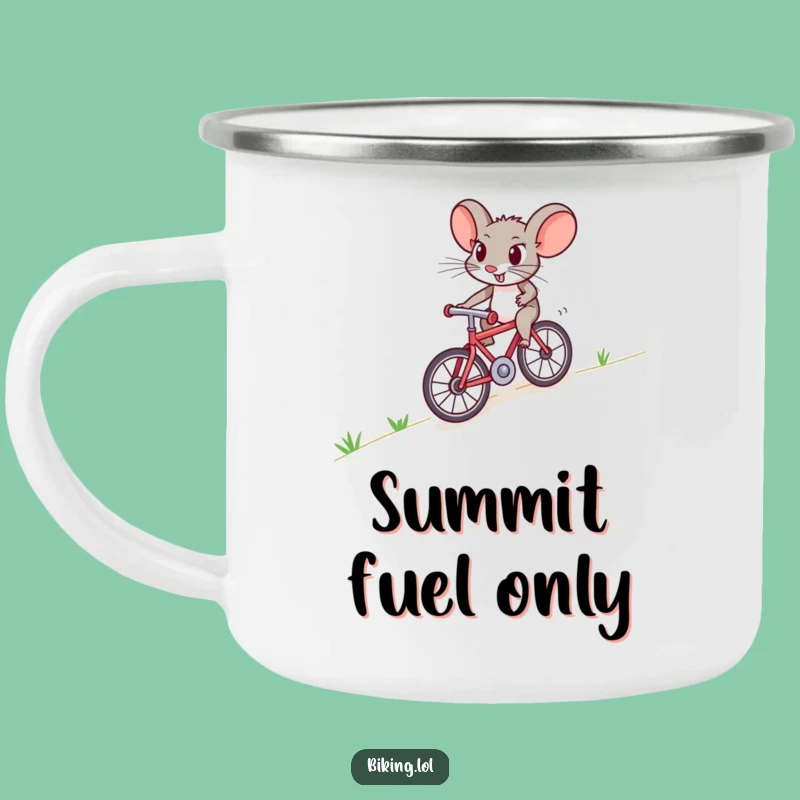 Funny Mouse Bike Camping Mug: Adventure Fuel, Your Perfect Funny Gift!