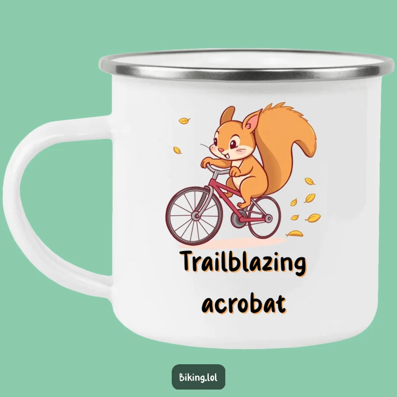 Funny Squirrel Adventure Camping Mug - Trail Fun with a Funny Gift