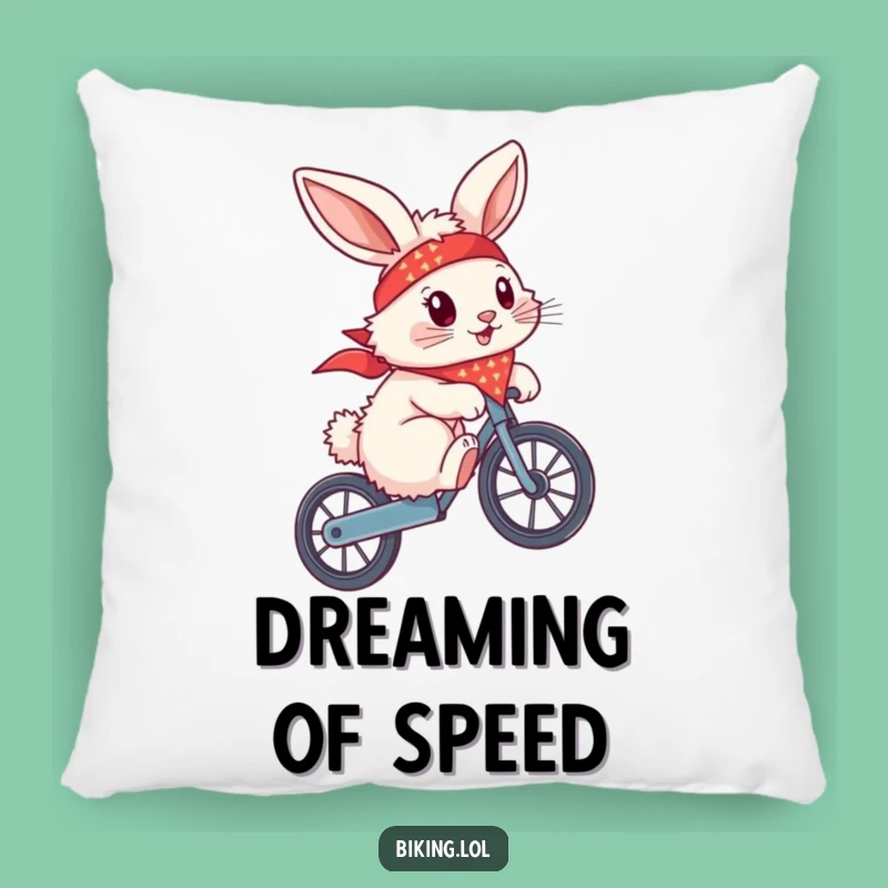 Funny Bunny Wheelie Pillow - Cozy & Hilarious Bike Trick Comfort