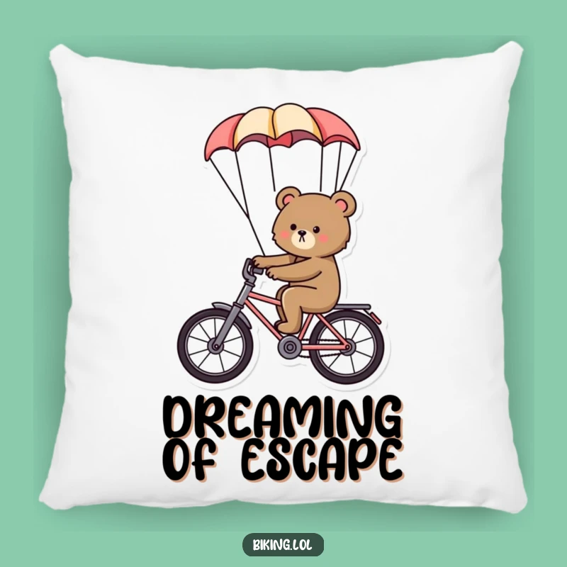 Funny Bear Pillow - Comfy Cushion for the Fearlessly Amused