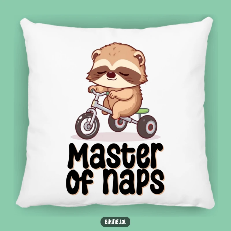 Funny Sloth Tricycle Pillow: Snuggle Up with Slow Comfort