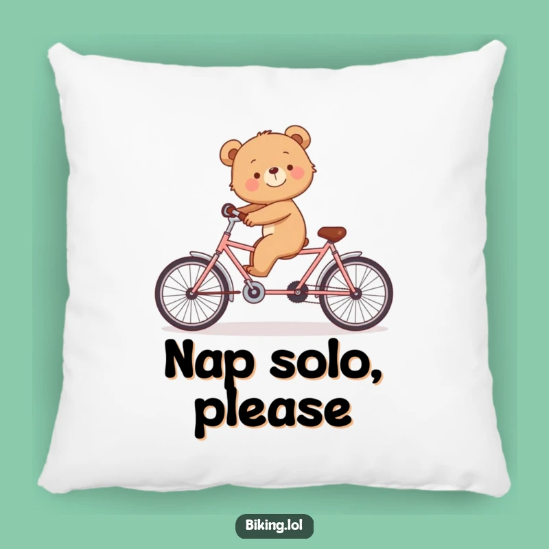 Funny Bear Cub Tandem Pillow - Comfy and Cute Gift for Sofa Cuddles