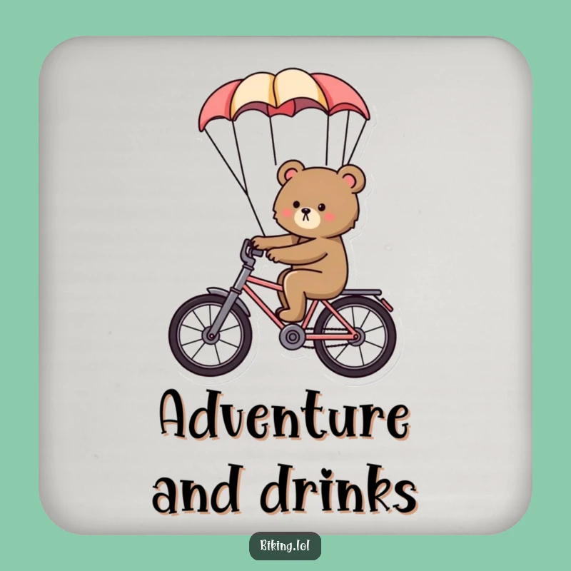 Funny Bear Drink Coaster - Protect Surfaces With Daring Artwork