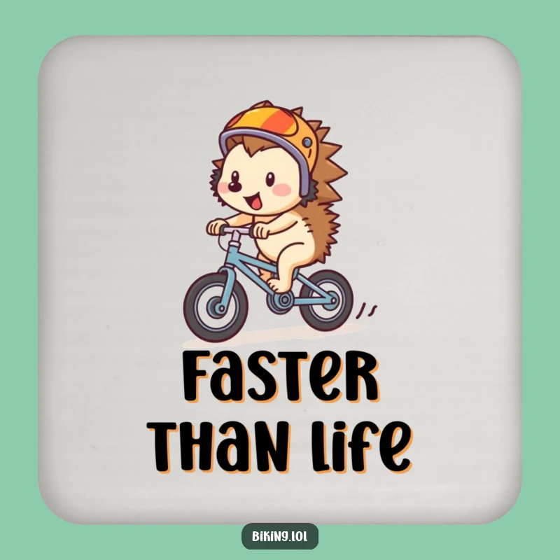 Funny Hedgehog Bike Coaster - Stylish & Hilarious Cycling Protection for Tables