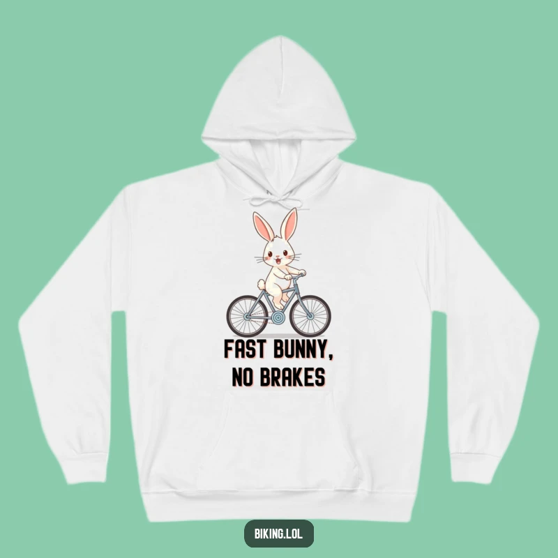 Funny Rabbit Downhill Hoodie: Cozy Thrill-Seeker Sweatshirt, Ultimate Funny Gift