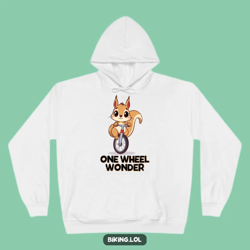 Cozy Funny Squirrel Unicycle Hoodie: Your Ultimate Hilarious Gift!