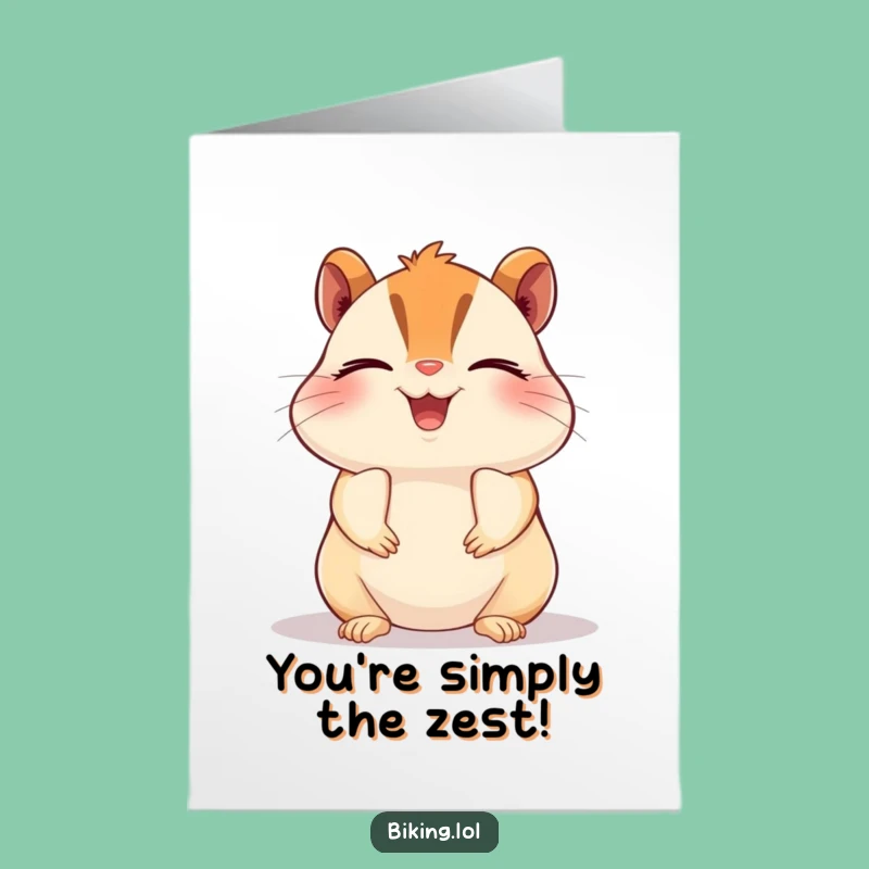Free Printable Birthday Card: Chipmunk Bliss Pedal, Joyful Downloadable Gift