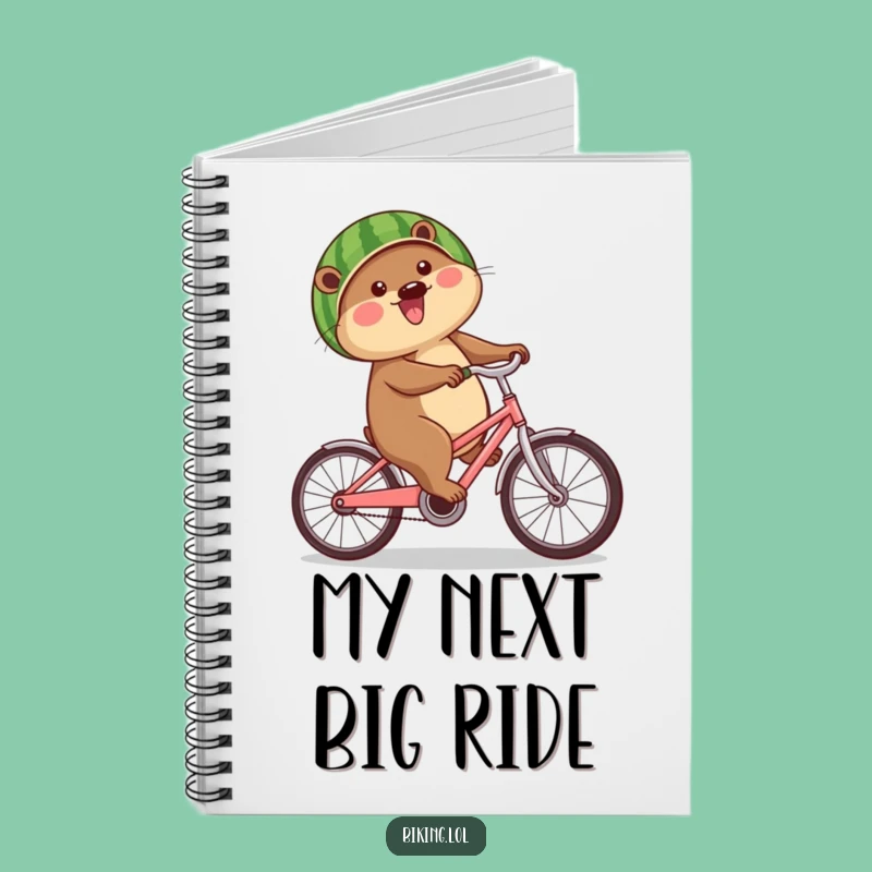 Funny Beaver Watermelon Helmet Notebook: Jot Down Ideas with Humor, Perfect Funny Gift