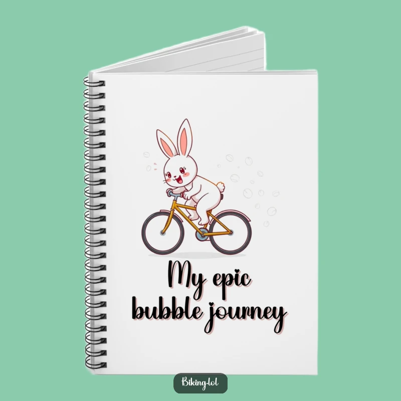 Funny Bunny Bicycle Bubble Notebook: Jot Down Laughs & Ideas!