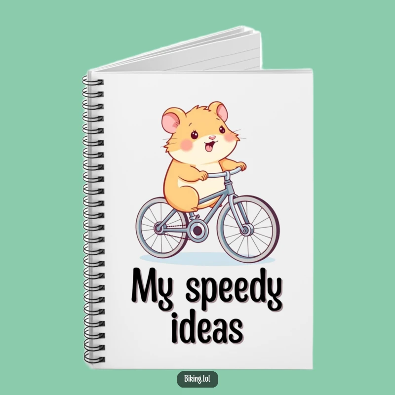 Funny Hamster Power Notebook: Hilarious Cycling Journal for Workout Plans