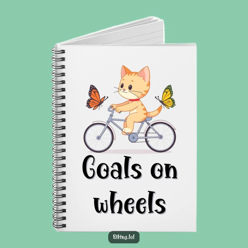 Funny Cat Tandem Bike Notebook: Hilarious Journal for Determined Ideas!