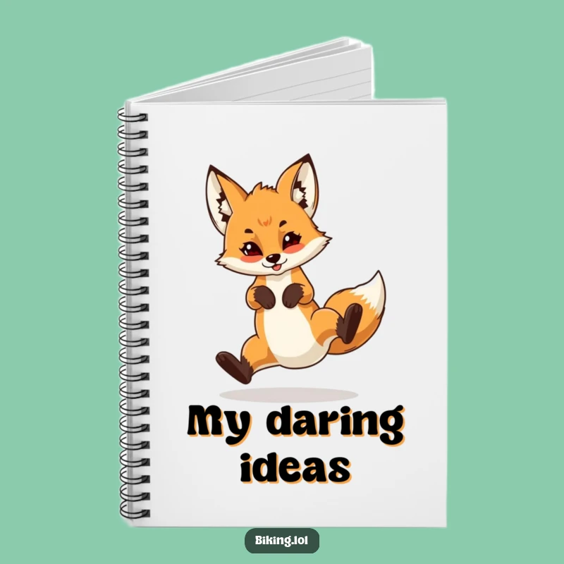 Funny Fox Cub Wheelie Notebook: Hilarious Journal for Adventurous Ideas!