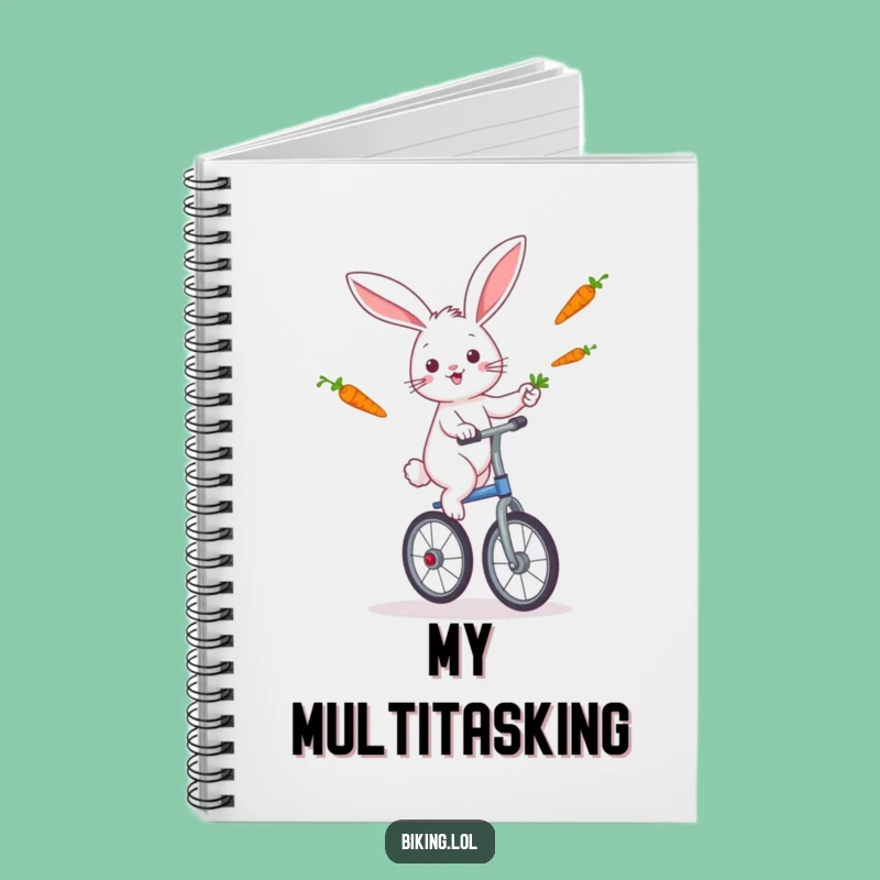 Funny Rabbit Unicycle Notebook: Jot Down Ideas with Juggling Flair!