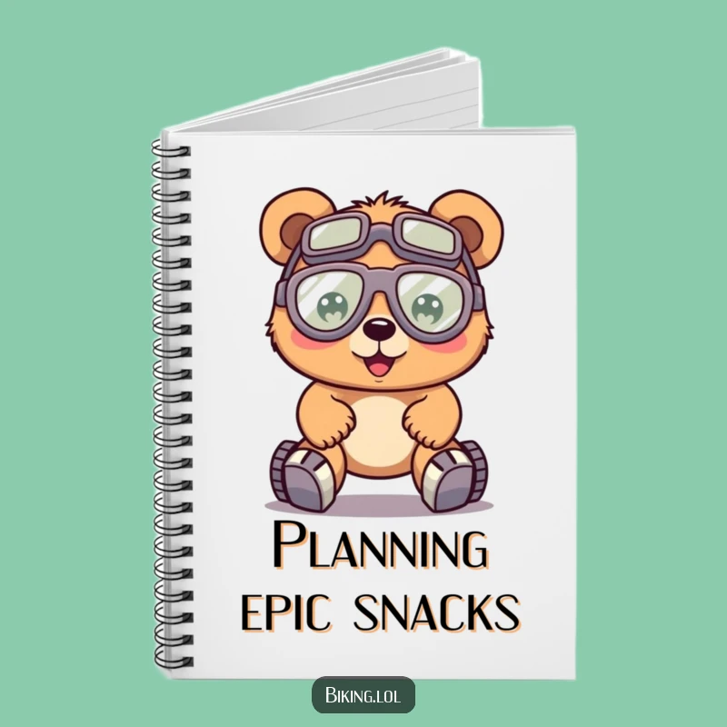 Funny Bear Effort Notebook - Hilarious Cycling Journal for Goal Getters