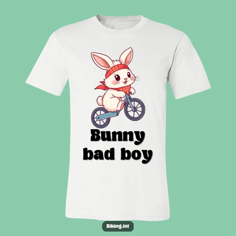 Funny Bunny Wheelie T-Shirt - Hilarious Biker Apparel for Daring Souls