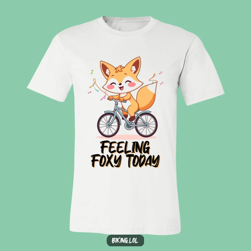 Funny Fox Bike Ride T-Shirt - Hilarious Funny Gift for Outdoor Enthusiasts!