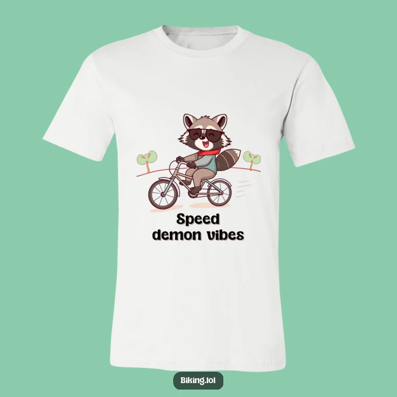 Funny Raccoon Tandem T-Shirt - Comedic Apparel for Partners in Fun