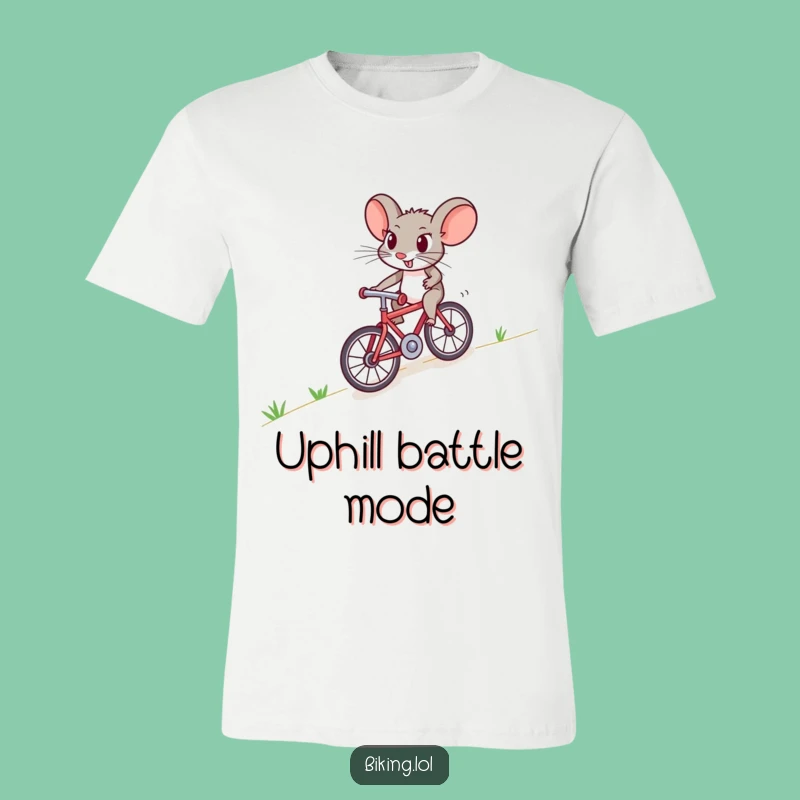 Funny Mouse Bike T-Shirt: Wear Your Determination This Funny Gift!