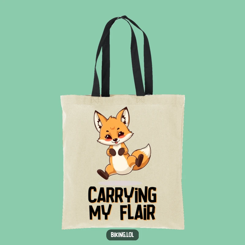 Funny Fox Cub Wheelie Tote Bag: Hilarious & Adventurous Gift!